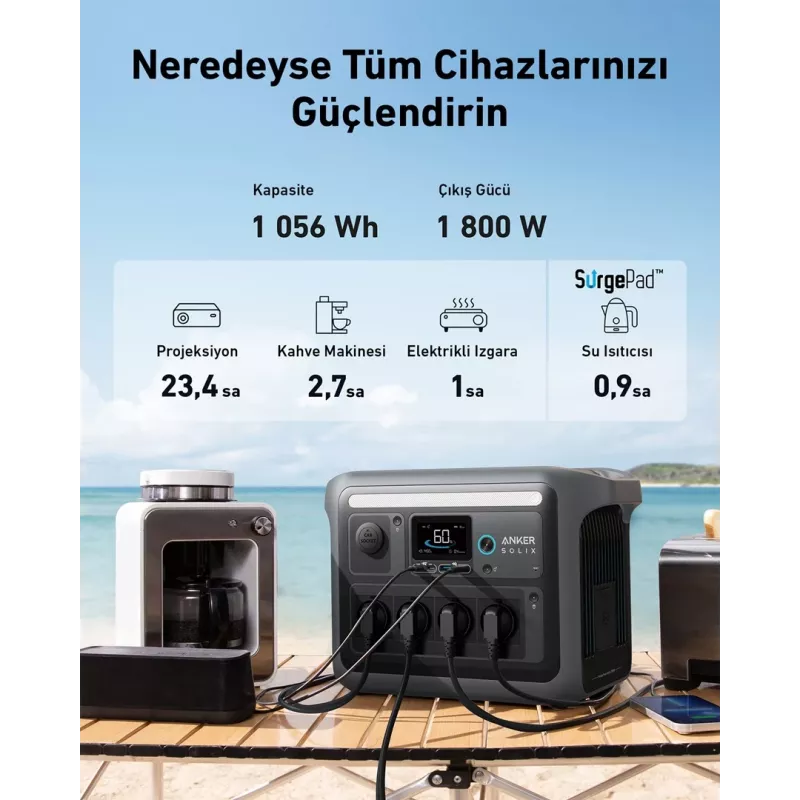 Anker Solix C1000X nešiojama elektrinė 8 1800 W 12,9 kg