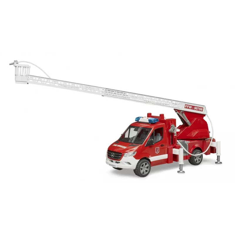 Gaisrinis automobilis BRUDER 02673 raudonas baltas ABS sintetika 4 metai