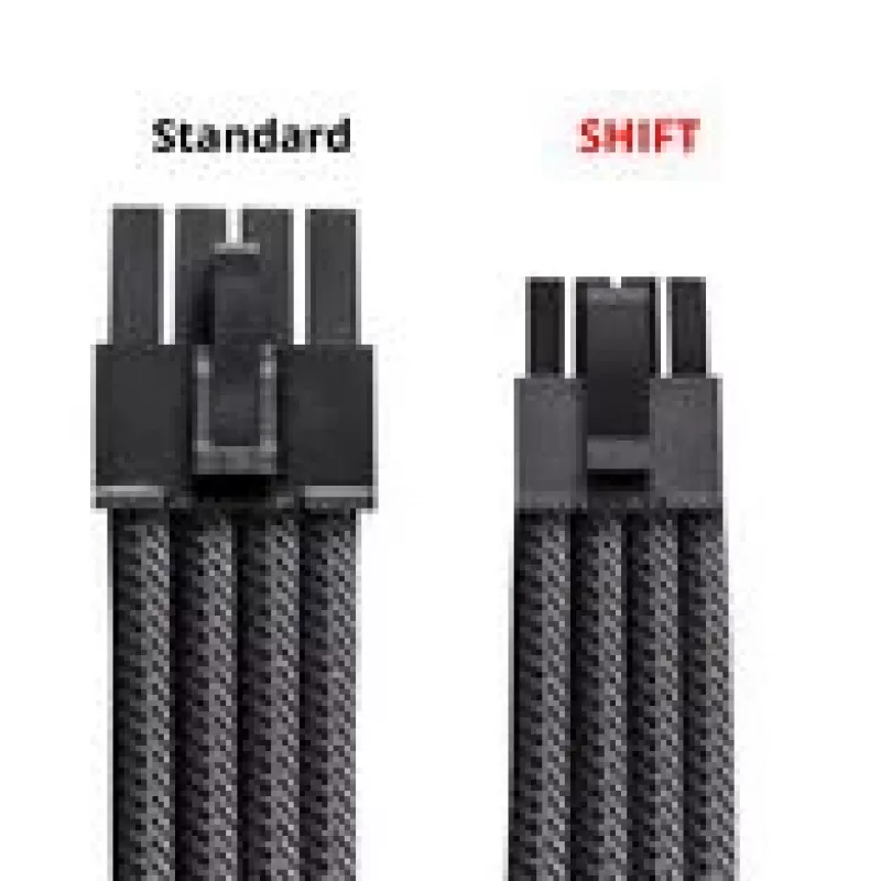 CableMod C-Series Pro ModMesh kabelių rinkinys, skirtas Corsair RMi/RMx/R maitinimo šaltiniams — Carbon spalva