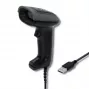 Rankinis brūkšninių kodų skaitytuvas QOLTEC 50863 — 1D/2D skaitytuvas, USB laidinis, LED jutiklis, juodas, 5 V, 1,8 m laidas