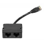 Skirstytuvas VICTRON ENERGY RJ45 (vyriškas) į 2x RJ45 (moteriškas) 15 cm (ASS030065510) Juodas