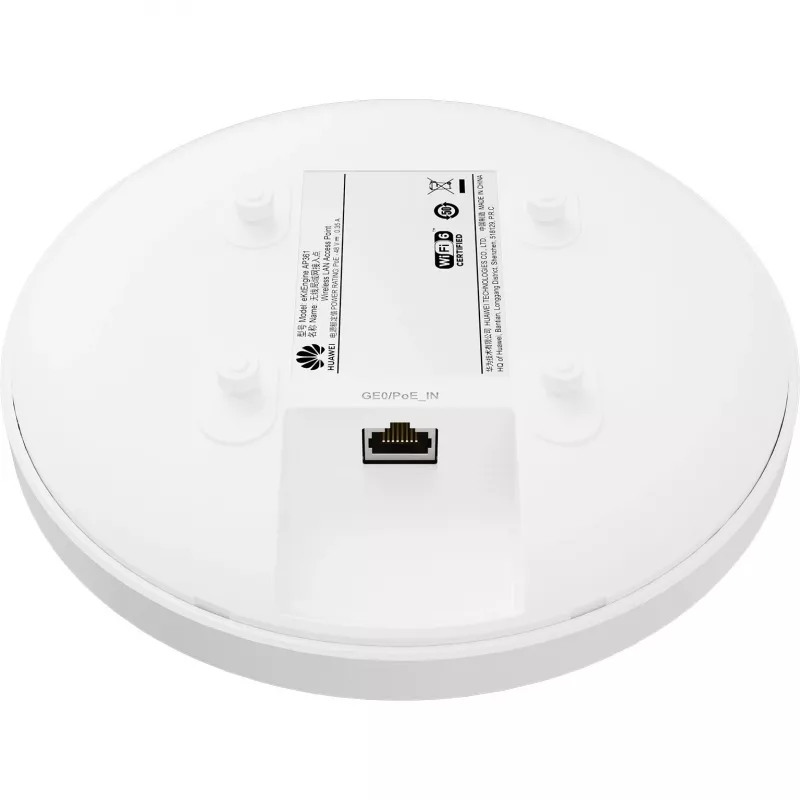 Huawei AP361 - prieigos taškas - Wi-Fi 6 - 2,4 GHz, 5 GHz - galima montuoti ant sienos / lubų / DIN bėgio (50086871)