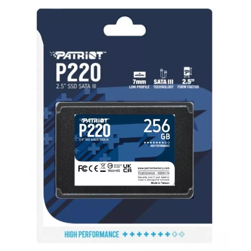 SSD diskas Patriot P220 256GB 2.5 colio SATA III