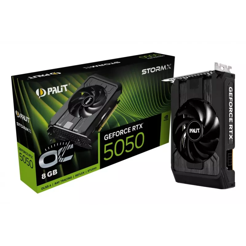 Vaizdo plokštė Palit GeForce RTX 5050 StormX OC — 8 GB GDDR6, 128 bitų, PCIe 5.0