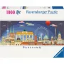 Dėlionė Ravensburger Panorama Naktis Berlyne 1000 dalių, panoraminis formatas