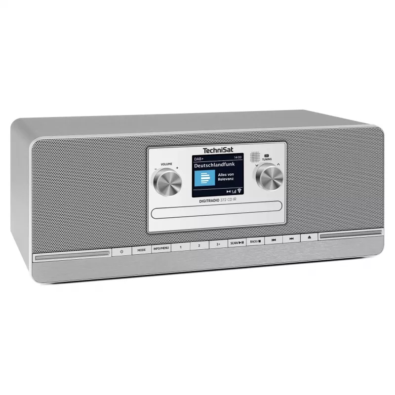 TechniSat DIGITRADIO 372 CD IR internetinis analoginis ir skaitmeninis radijas, antracito, sidabro