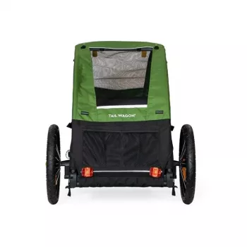 Šunų nešyklė BURLEY Tail Wagon BU-947108 — minkštas šunų gabenimo krepšys, juoda/žalia