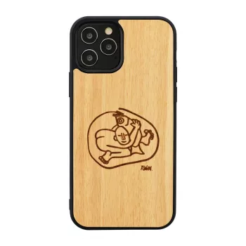 man and wood telefono dėklas, skirtas iPhone 12 Pro Max – „child fish“ dizainas