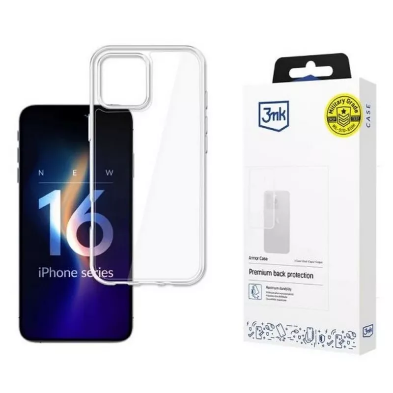Armor dėklas iPhone 16 Pro skaidrus
