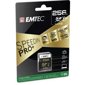 Atminties kortelė Emtec 256GB SDXC UHS-II ECMSD256GUHS2V60
