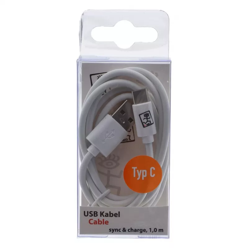 USB laidas 2GO 795925 1m Micro-USB B USB C USB 3.2 Gen 1 Baltas