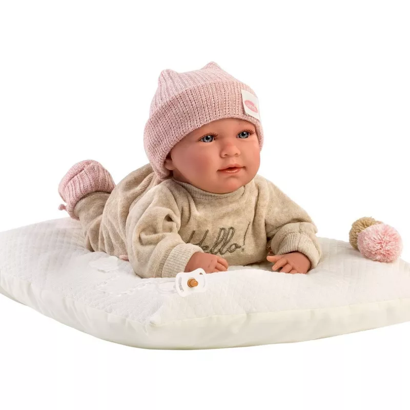 Mimi kūdikio lėlė, verkianti su pagalve, 42 cm