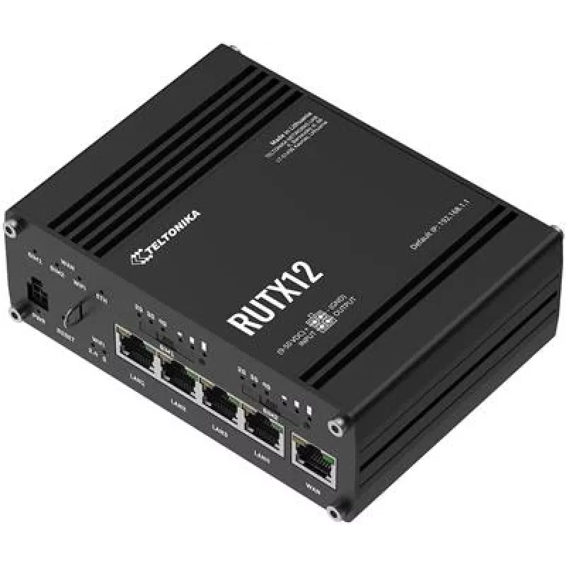 Teltonika RUTX12DUAL LTE CAT 6 pramoninis korinis maršrutizatorius