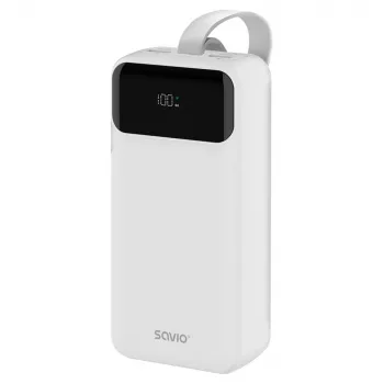 Įkraunama baterija SAVIO BA-11 ličio jonų 3000 mAh, 3,7 V, USB-C x2, balta