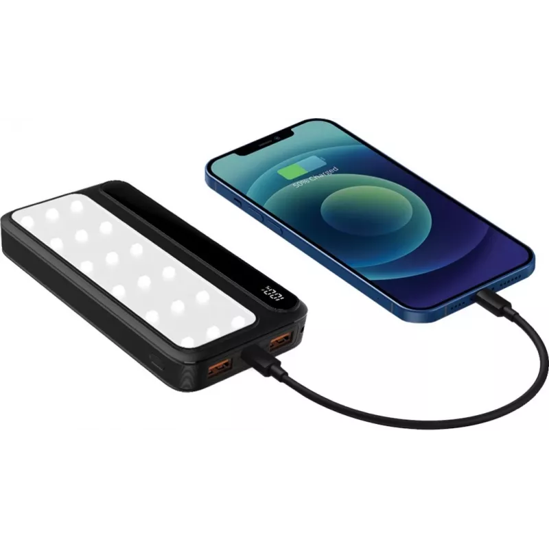 Powerbank P10 LCDPD 10 000 mAh LAMP