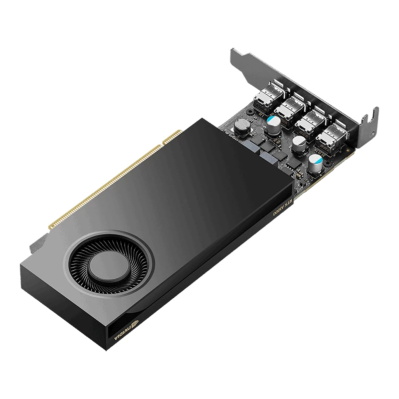 PNY NVIDIA RTX A1000 - vaizdo plokštė - RTX A1000 - 8GB GDDR6 - PCIe 4,0 x8 Low-Profile - 4 x Mini DisplayPort (VCNRTXA1000-PL)