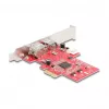 DeLOCK 90738 PCIe FireWire adapteris, vidinis IEEE 1394, raudonas