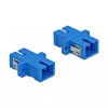 Skaidulinės optikos adapteris SC lizdas – SC lizdas, DELOCK 85990, mėlynas, 4 vnt. pakuotė