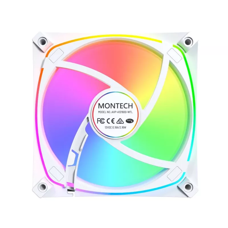 MONTECH AX120 PRO Balta ARGB 120mm 3-Pack