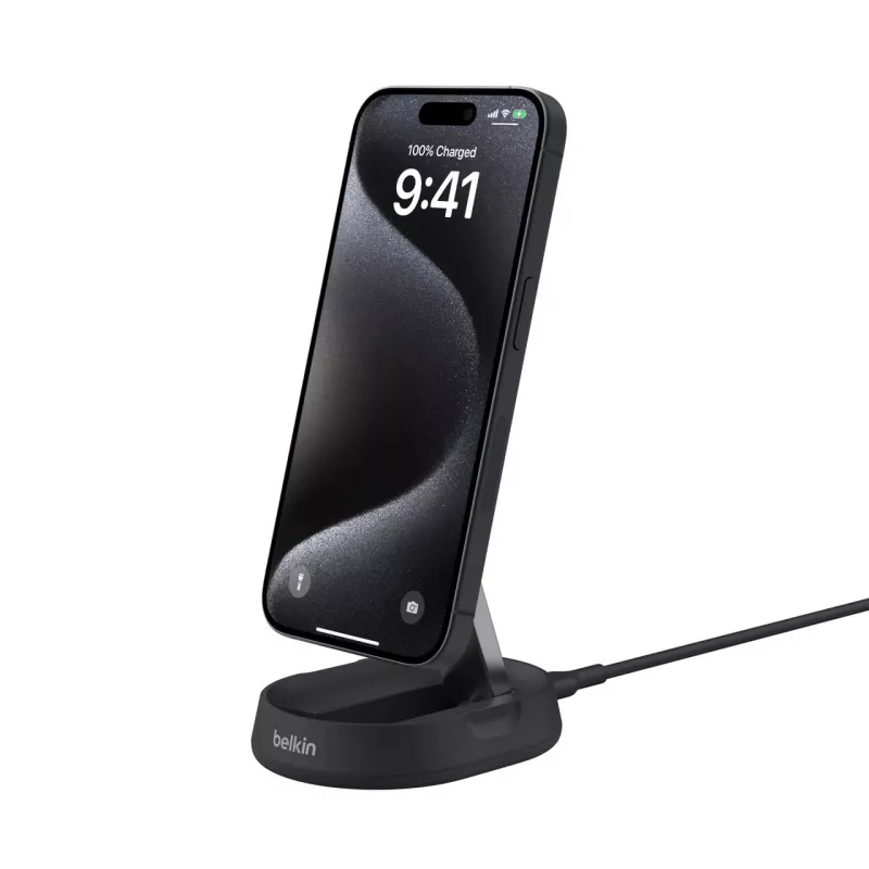 Belaidis įkroviklis Belkin BoostCharge Pro WIA008btBK greitas įkrovimas patalpoms išmanusis telefonas juodas