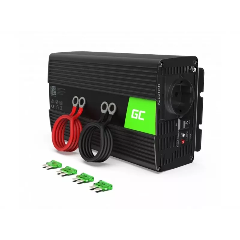 Green Cell INV09 maitinimo adapteris automobiliui 1000 W juodas
