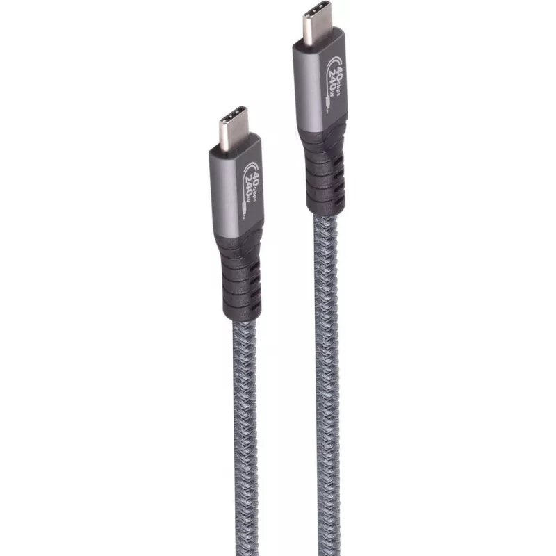 USB laidas ShiverPeaks BS13-68035 USB4 Gen 3x2 2m USB C Pilka