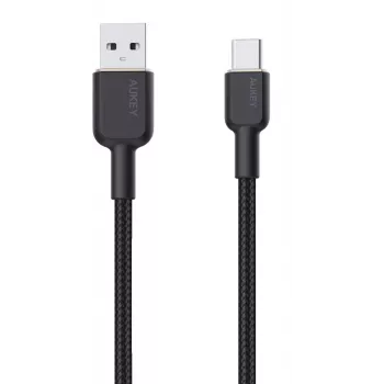 USB A į USB C laidas Aukey CB-NAC1, 1 m, pintas nailonas, USB PD 60W, USB 2.0