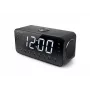 Radijo laikrodis Muse M-192 CR — skaitmeninis laikrodis, FM imtuvas, 1,8 colio LED ekranas, juoda mediena, AC 100–240V, AAA atsarginė