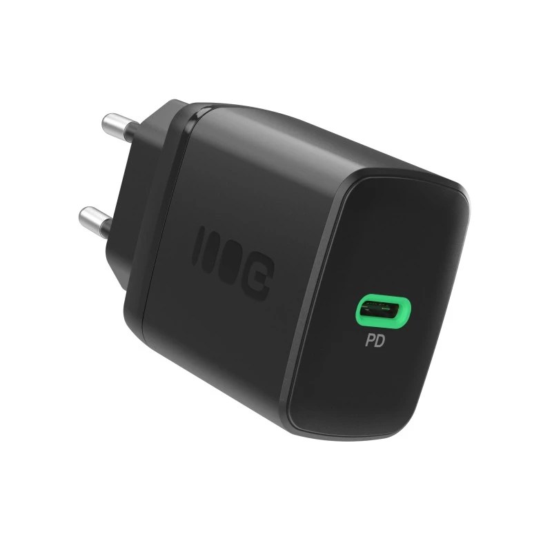 Maitinimo adapteris Green Cell PowerSource Solo30 30W juodas — USB‑C vieno prievado įkroviklis