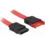 SATA laidas DeLOCK 83952 0,2 m SATA 7 kontaktų juoda raudona