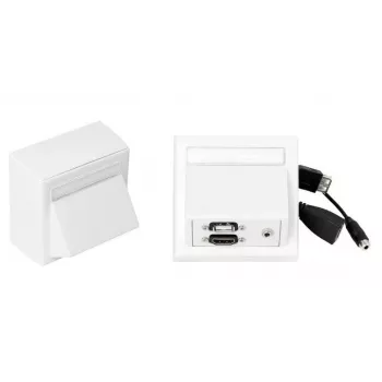 Vivolink WI221260 kištukinis lizdas HDMI + USB A + 3,5 mm balta