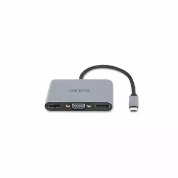 DICOTA D32064 mobilių įrenginių dokų stotelė Planšetė/Telefonas/Nešiojamas kompiuteris Sidabrinė