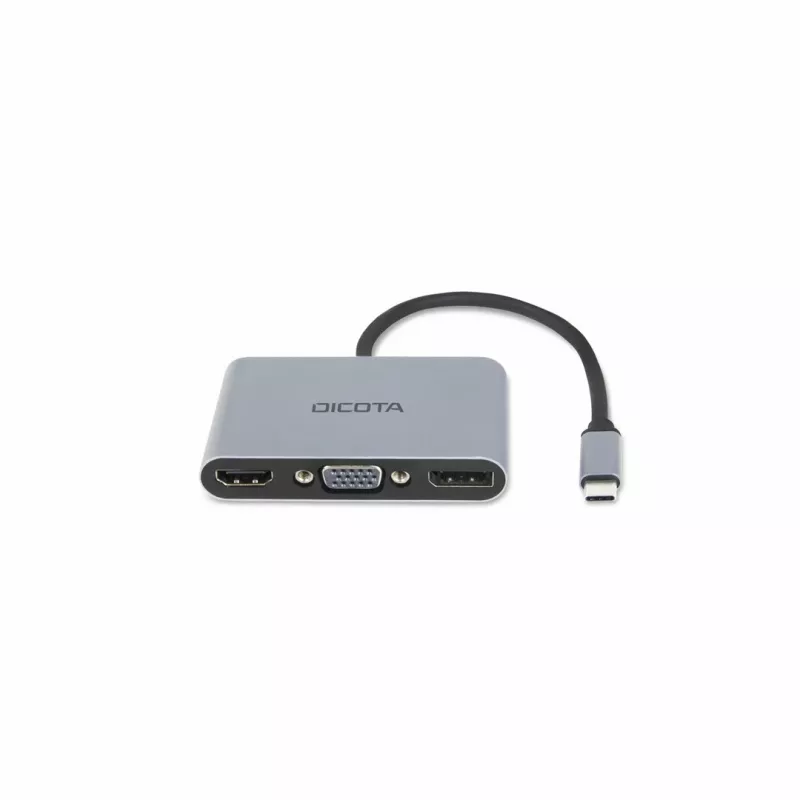 DICOTA D32064 mobilių įrenginių dokų stotelė Planšetė/Telefonas/Nešiojamas kompiuteris Sidabrinė