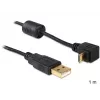 USB laidas DeLOCK USB2.0 1 m Micro-USB B juodas