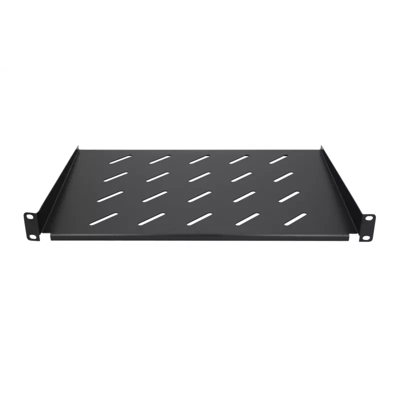 Rack shelf Extralink SHELF 1U for 19 inch wall cabinets, 1U, 300 mm, Juoda, metal