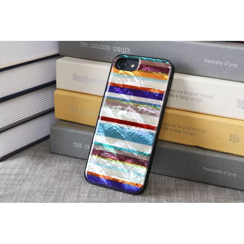 Apsauginis dėklas iKins, skirtas Apple iPhone 8/7 — juodas ekvatorius dizainas