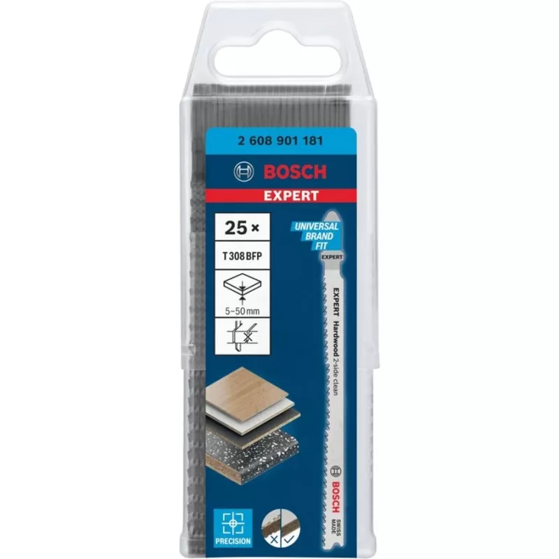 Bosch 2 608 901 181 siaurapjūklio/suolinio pjūklo/sujungimo pjūklo diskas Sabre pjūklo diskas Bimetalinis 25 vnt.