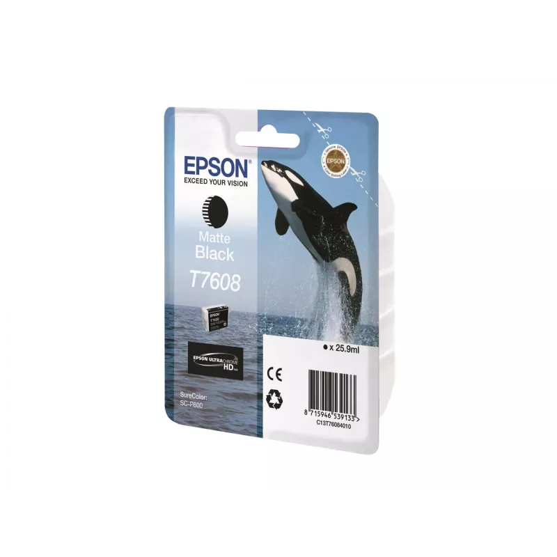 Epson C13T76084N10 rašalo kasetė 1 vnt. Originali Matinė juoda