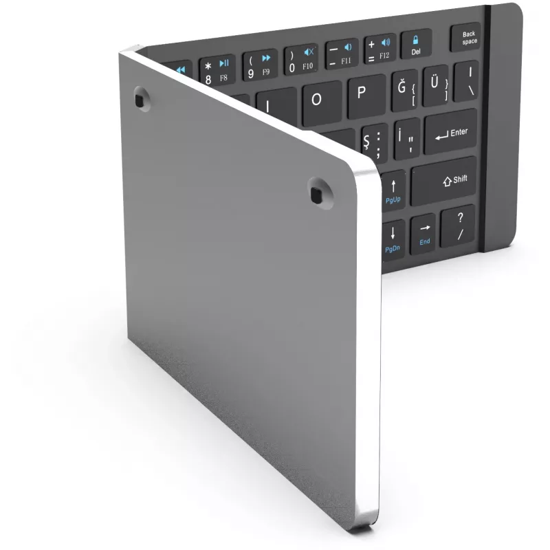 Belaidė klaviatūra Inca IBK-579BT Bluetooth 66 klavišai metalinė sidabrinė