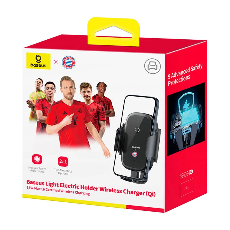 Automobilio laikiklis Baseus C40344000113-Z1 su 15W belaidžiu įkrovikliu, juodas