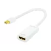 Vaizdo kabelio adapteris LOGILINK Mini DisplayPort į HDMI Type A CV0036A, 0,1 m, pilkas