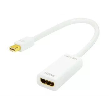Vaizdo kabelio adapteris LOGILINK Mini DisplayPort į HDMI Type A CV0036A, 0,1 m, pilkas