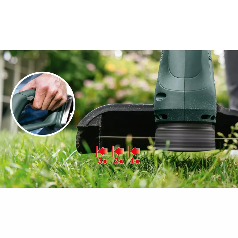 Akumuliatorinė žoliapjovė EasyGrassCut 18-260, 18 V (žalia/juoda, 2x ličio jonų akumuliatoriai 2,0 Ah, POWER FOR ALL ALLIANCE)