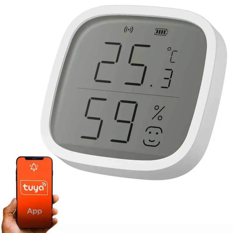 Temperatūros ir drėgmės jutiklis Extralink EX.34873 su Wi‑Fi ryšiu