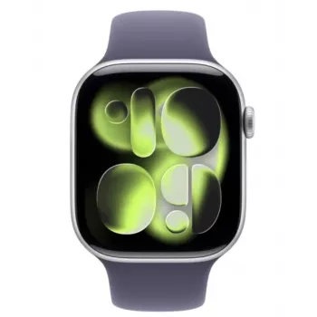 Laikrodis Series 11 GPS 46mm sidabrinis aliuminio korpusas su Purple Fog sportine juostele - M/L