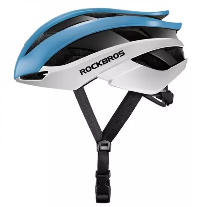ROCKBROS reguliuojamas dviračio šalmas M 55-58 cm mėlynai baltas