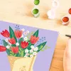 Dažymo pagal skaičius rinkinys Ravensburger CreArt - Tulpių puokštės paveikslas, modelis 25518