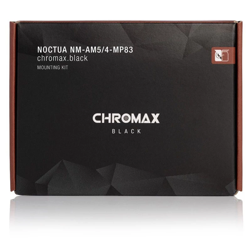 Montavimo rinkinys Noctua NM-AM5/4-MP83 CHROMAX.Juoda juodas AM4 AM5