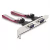 DeLOCK Mini PCIe kortelė pilno dydžio prie 2 x nuoseklioji RS-232 D-Sub 9 kontaktų