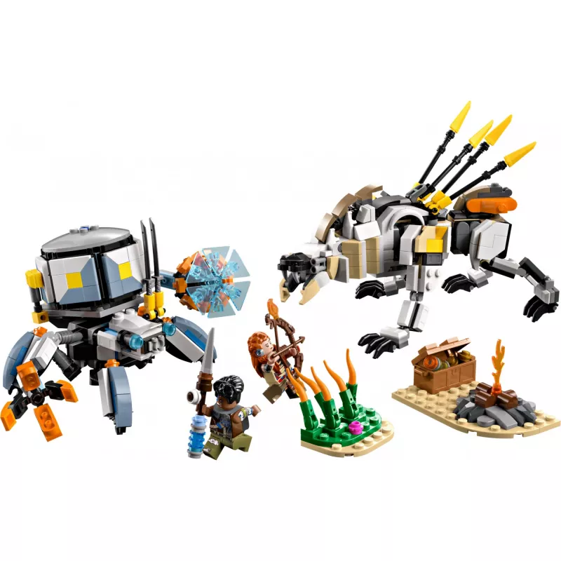 LEGO rinkinys Horizon Adventures 77037 – Aloy ir Varl prieš Shell-Walker ir Sawtooth, 768 detalės, 2 minifigūrėlės